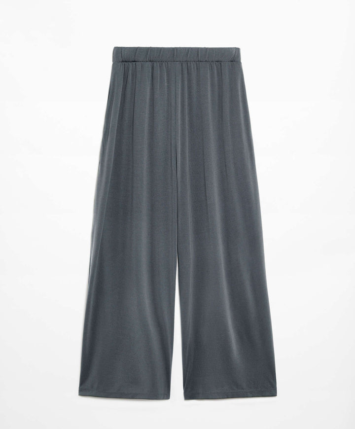 Moudda Oysho - Pantalon Crop Large Modal Polyester - Tunisie 7