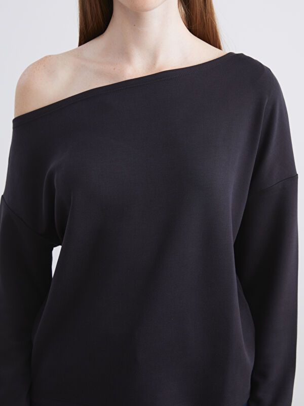 Moudda LC Waikiki - Sweatshirt en jersey Femme Noir - Tunisie 3