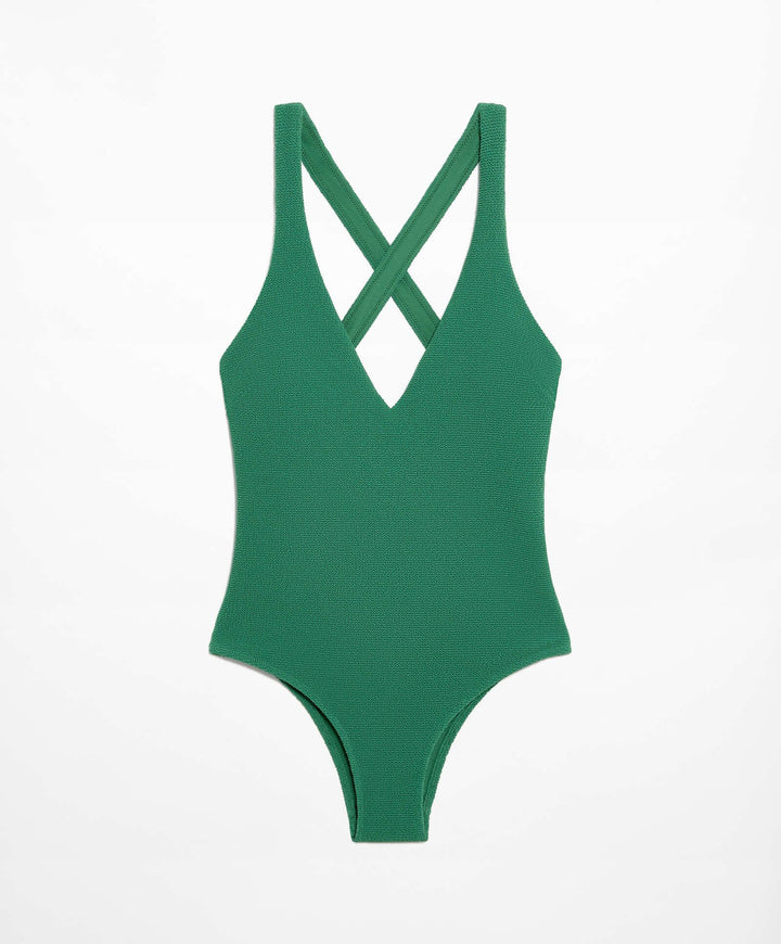 Moudda Oysho - Maillot de Bain Triangle Mousse Capsule Crinkle - Tunisie 6