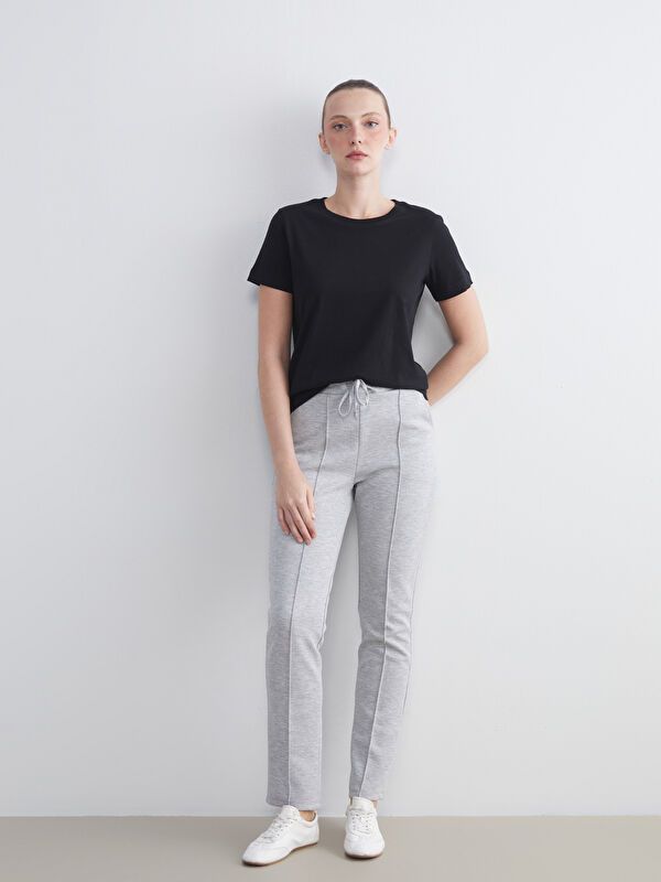 Moudda LC Waikiki - Pantalon jersey Femme Mélange de gris - Tunisie 1