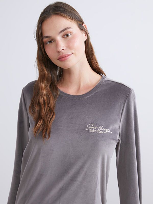 Moudda LC Waikiki - Pyjama en jersey à manches longues épais pour Femmes - Tunisie 2