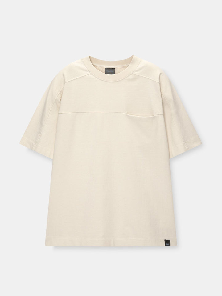 Moudda PULL & BEAR - T-Shirt Demi-Manches Lavé Coupes Boxy Fit Détail Poche - Tunisie 1