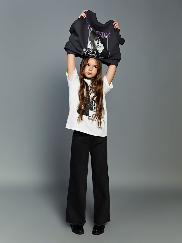 Moudda LC Waikiki - Pantalon tissé en denim Fille Rodéo noir - Tunisie 2