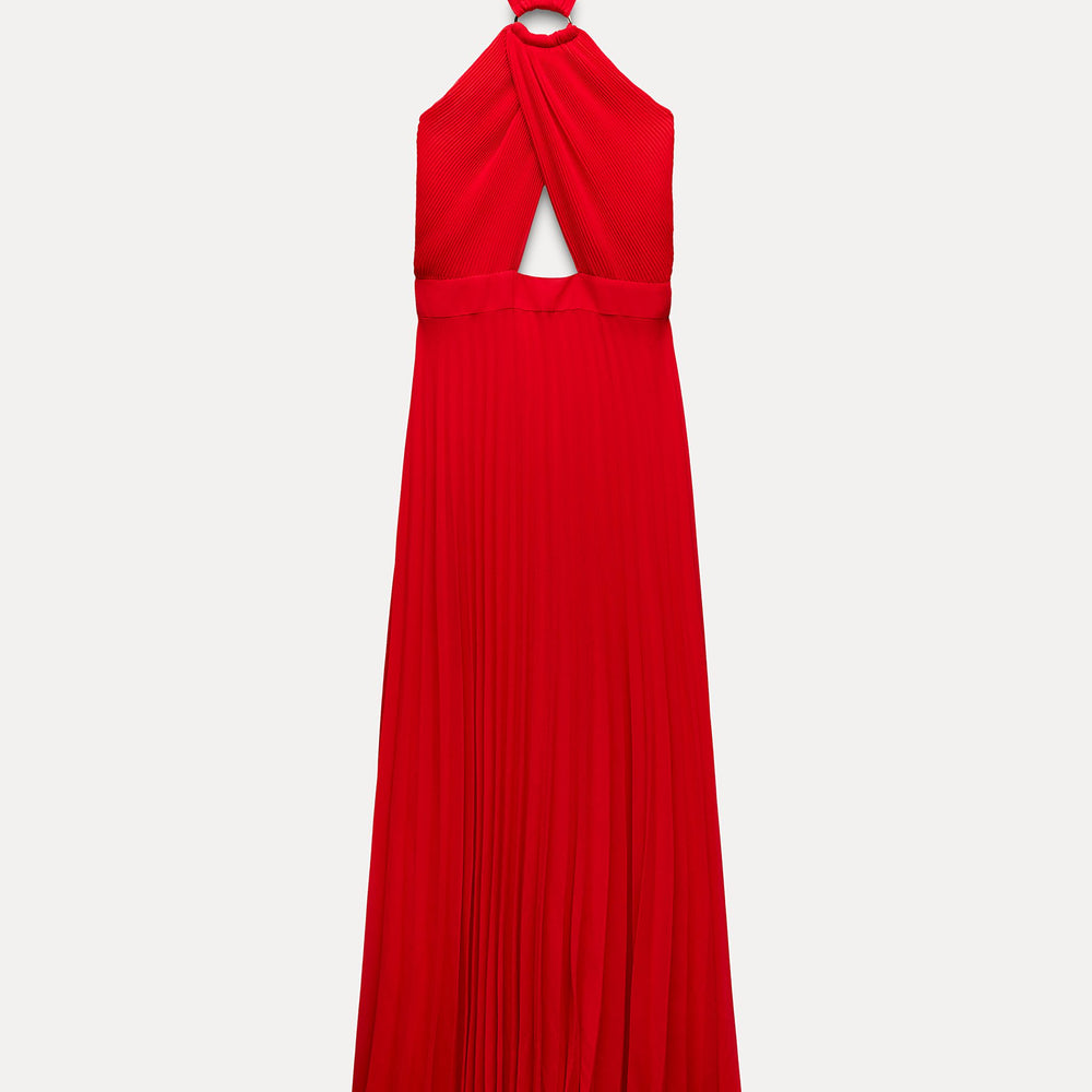 Moudda ZARA - Robe plissée col licou détail garniture - Tunisie 2