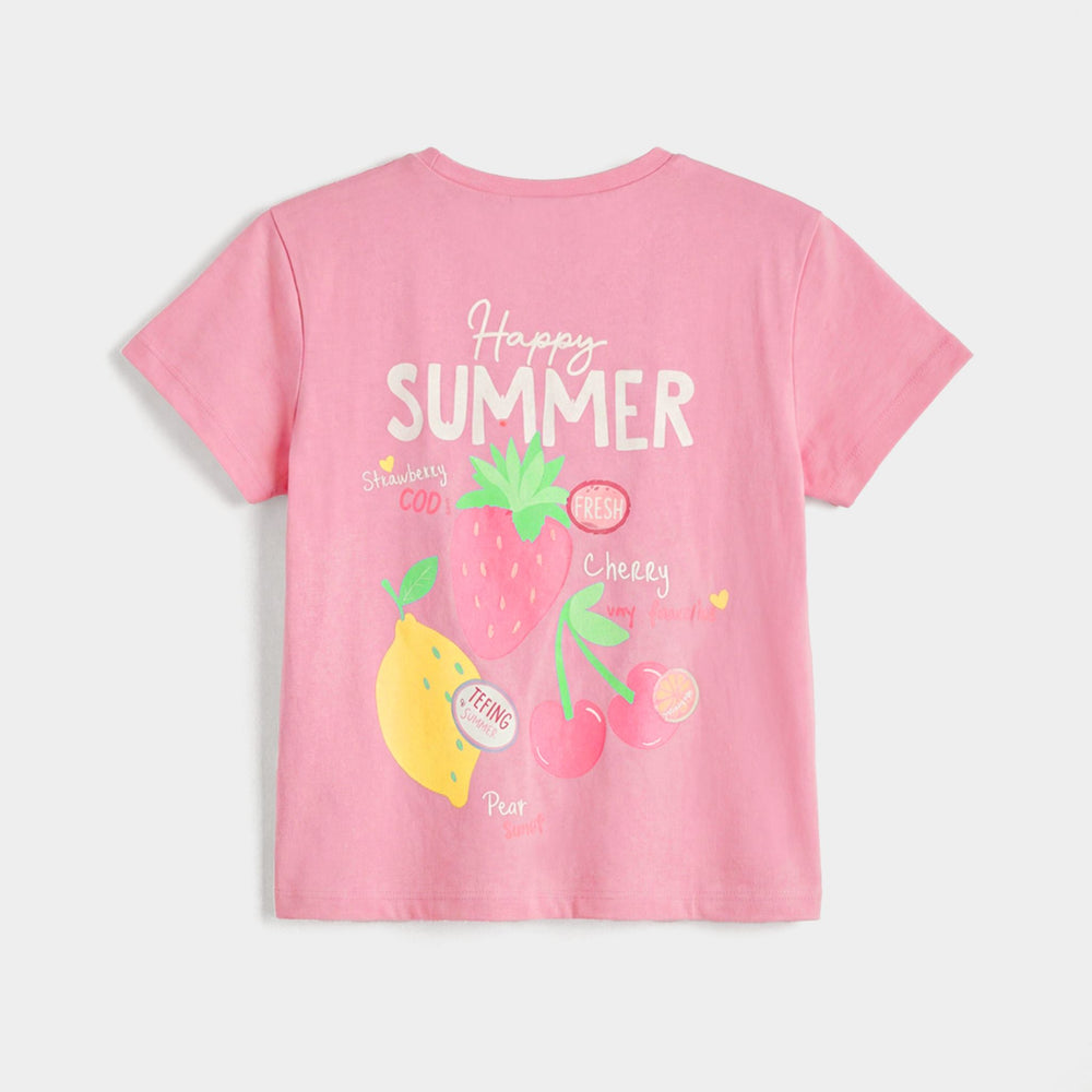 Moudda LC Waikiki - Body manches courtes en jersey pour Fille couleur Rose - Tunisie 2