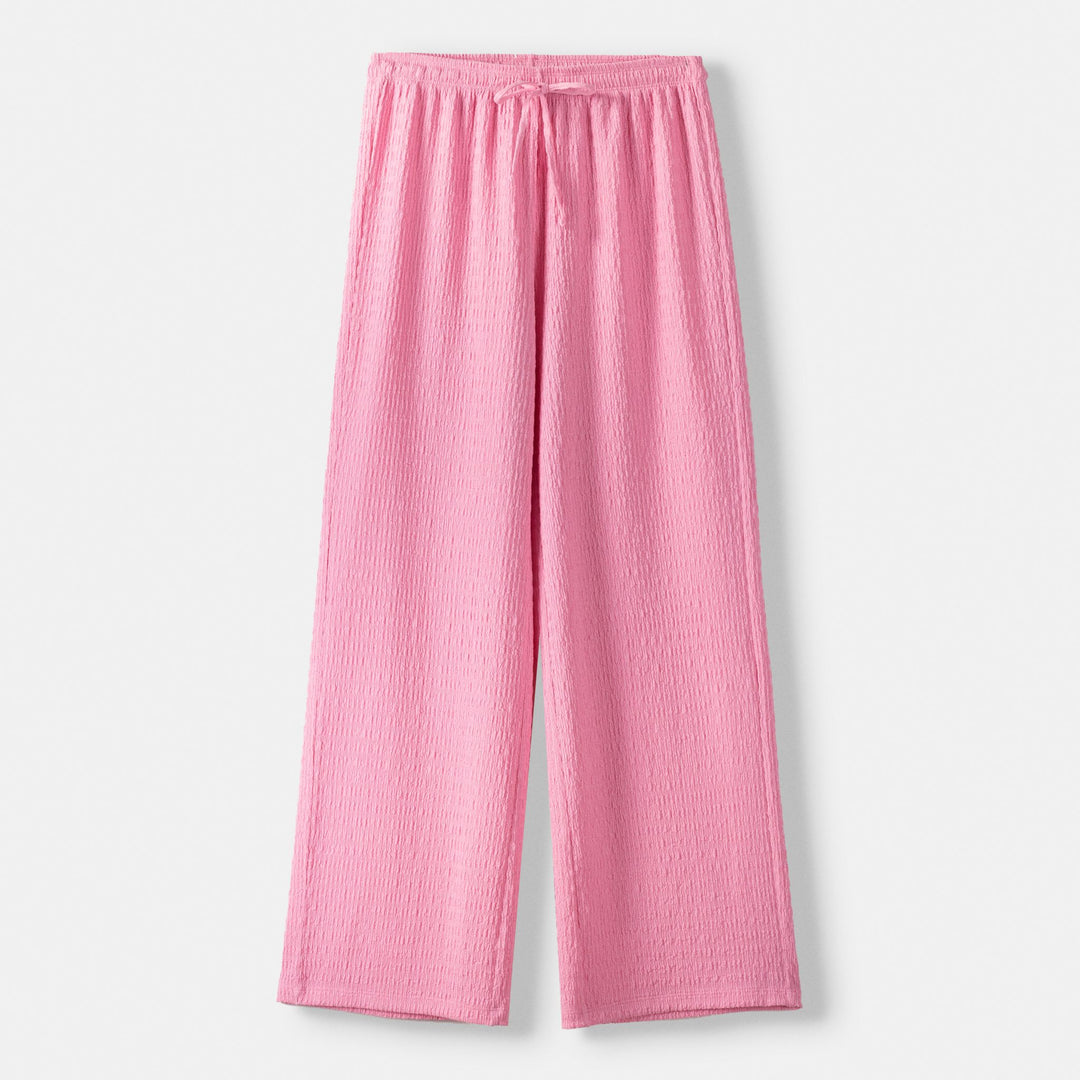 Moudda BERSHKA - Pantalon circulaire gaufré droit – ensemble - Tunisie 1