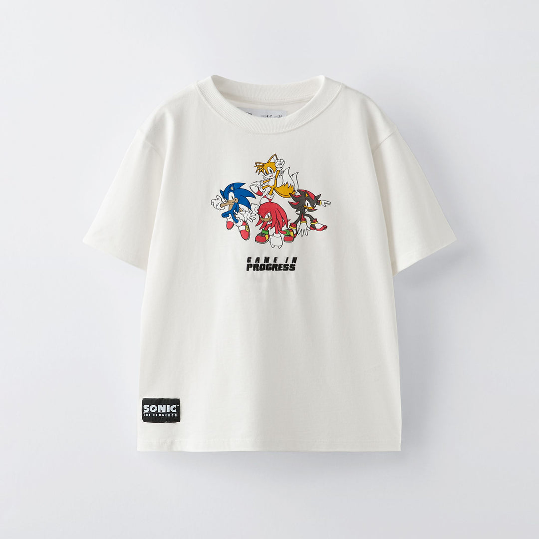 Moudda ZARA - T-shirt manches courtes brodé Sonic - Tunisie 1