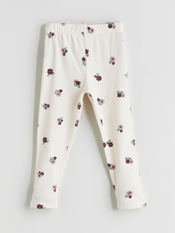 Moudda LC Waikiki - T-shirt en jersey stretch Fille Crème imprimée - Tunisie 1