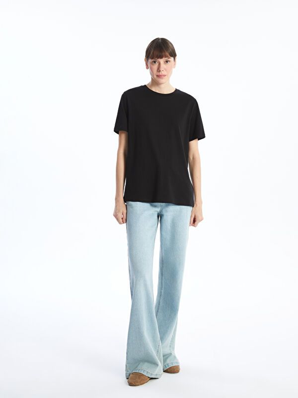 Moudda LC Waikiki - Body jersey manches courtes Femme Noir - Tunisie 2