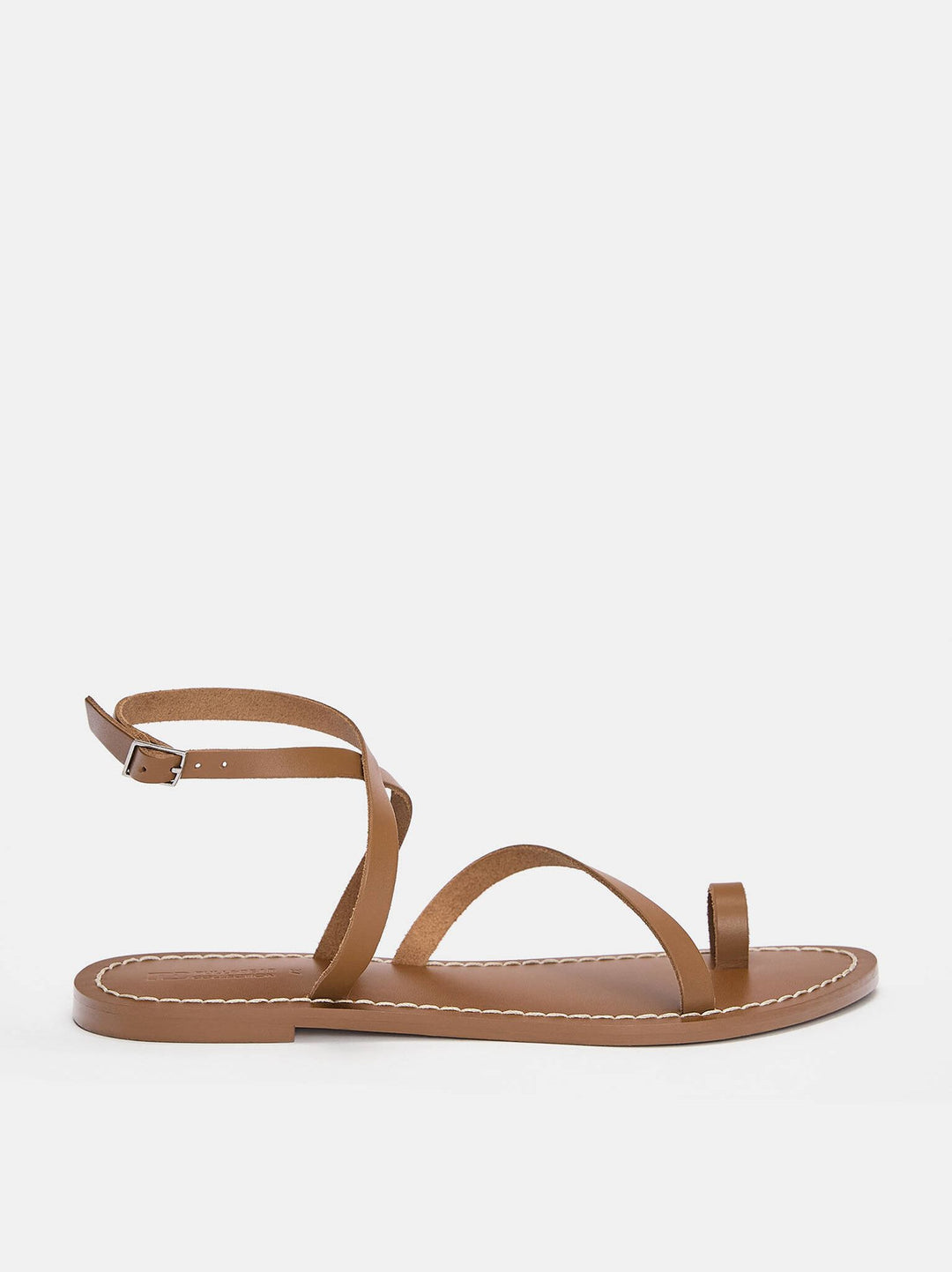 Moudda PULL & BEAR - Sandales Plates en Cuir - Tunisie 4