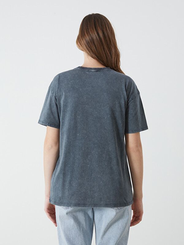 Moudda LC Waikiki - Tunique manches courtes en jersey pour Femme couleur Anthracite - Tunisie 4