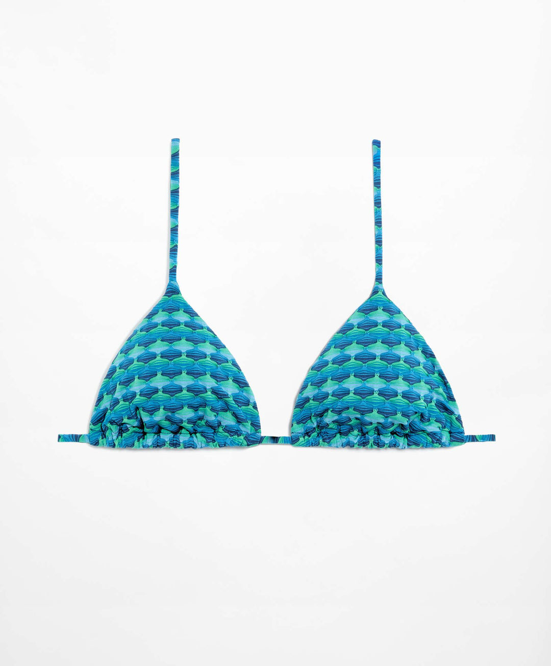 Moudda Oysho - Culotte Triangle Mousse Extra Jacquard Turquoise - Tunisie 5