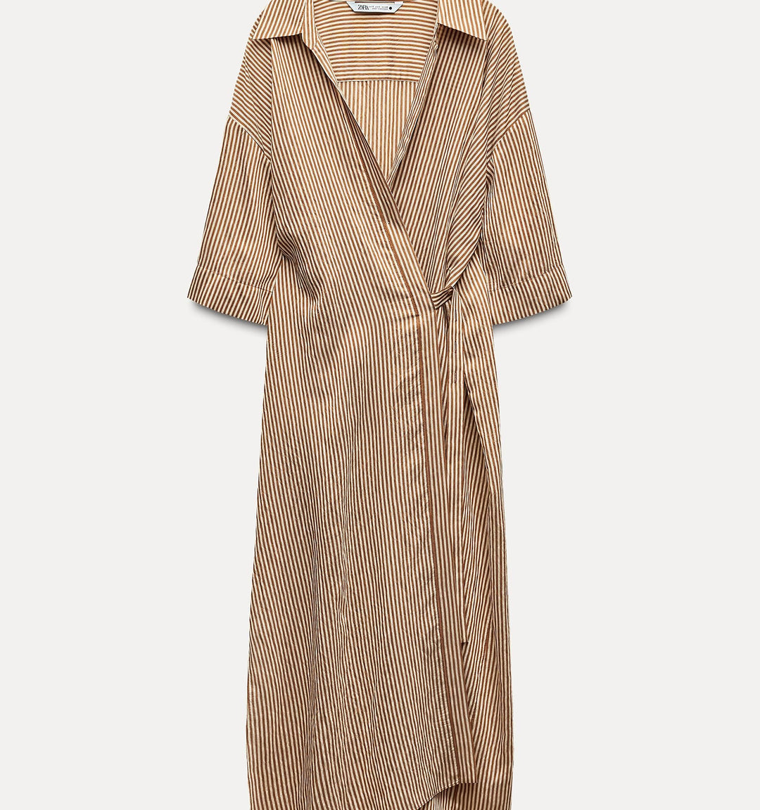 Moudda ZARA - Robe paréo mi-longue rayée - Tunisie 4