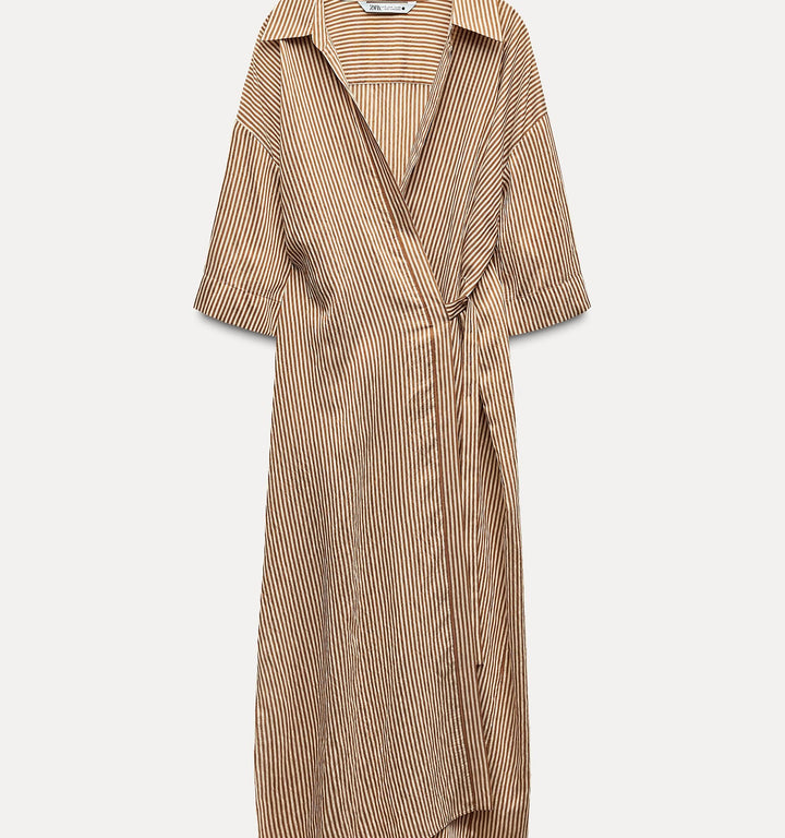 Moudda ZARA - Robe paréo mi-longue rayée - Tunisie 4