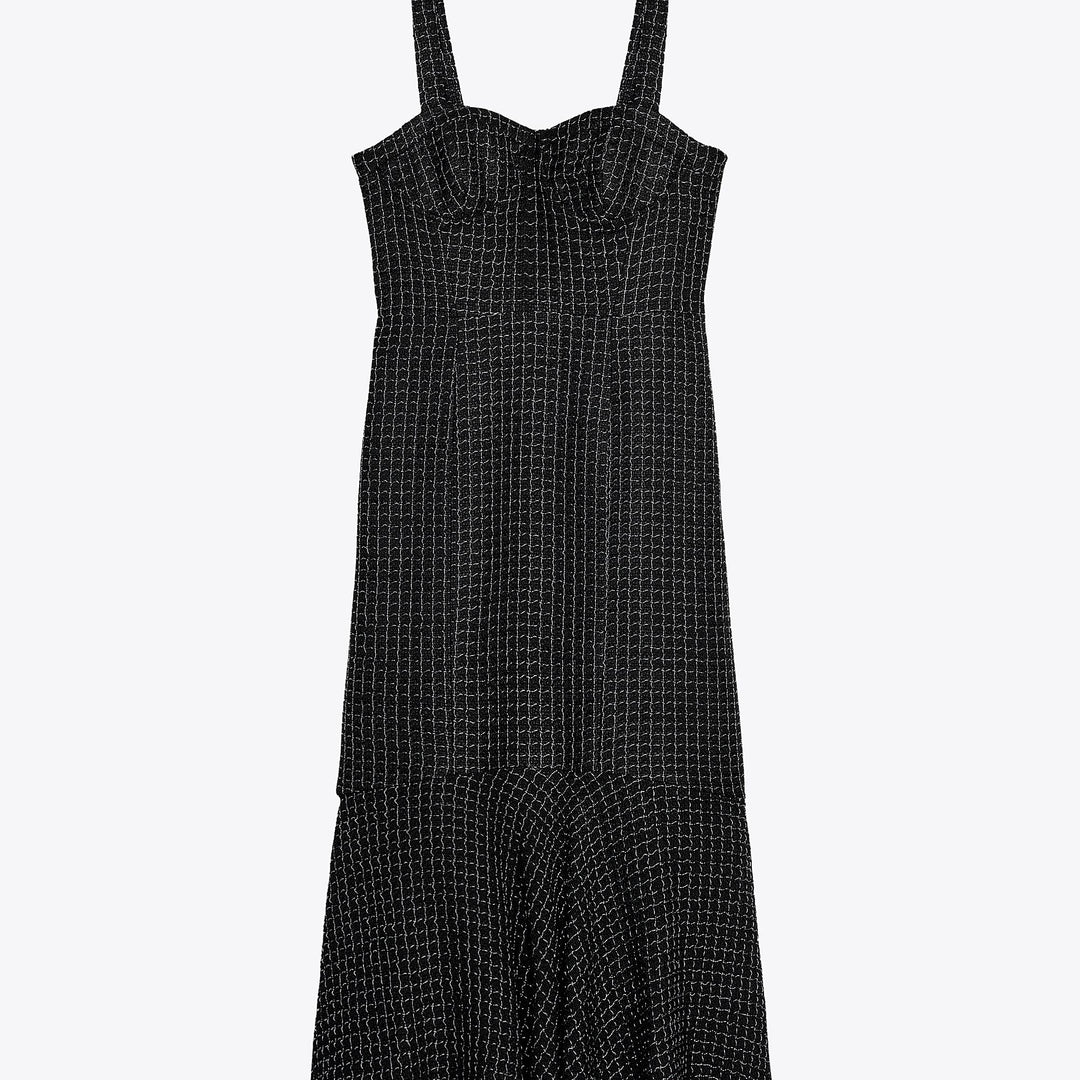 Moudda ZARA - Robe Bustier Midi Lurex - Volant Bas - Tunisie 1