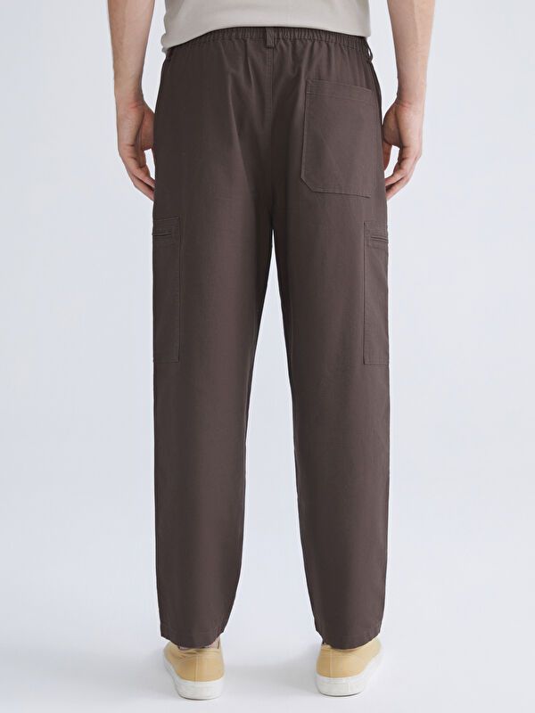 Moudda LC Waikiki - Pantalon cargo tissé Homme Brun foncé - Tunisie 4