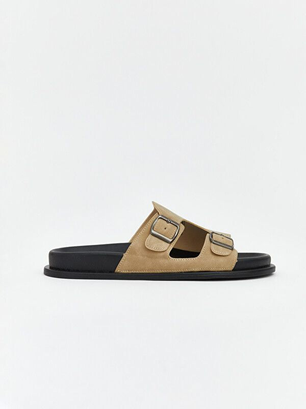 Moudda LC Waikiki - Pantoufles pour Homme couleur Beige - Tunisie 2
