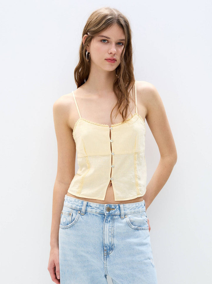 Moudda PULL & BEAR - Ensemble Top Pacific - Dentelle & Bretelles - Tunisie 2