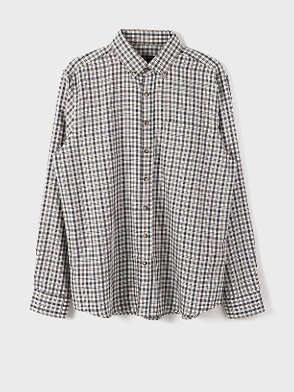 Moudda LC Waikiki - Chemise à carreaux manches longues en tissu pour Homme - Tunisie 4