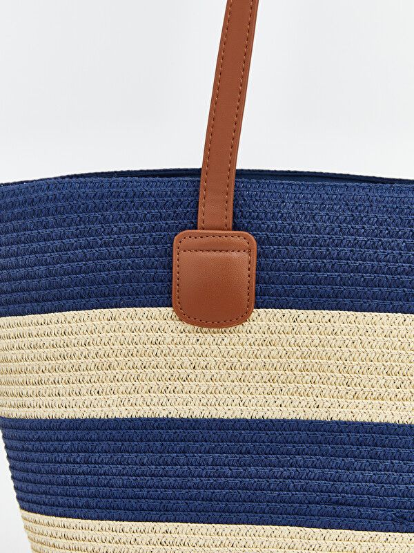 Moudda LC Waikiki - Sac en tissu pour Femme couleur Bleu marine imprimé - Tunisie 3