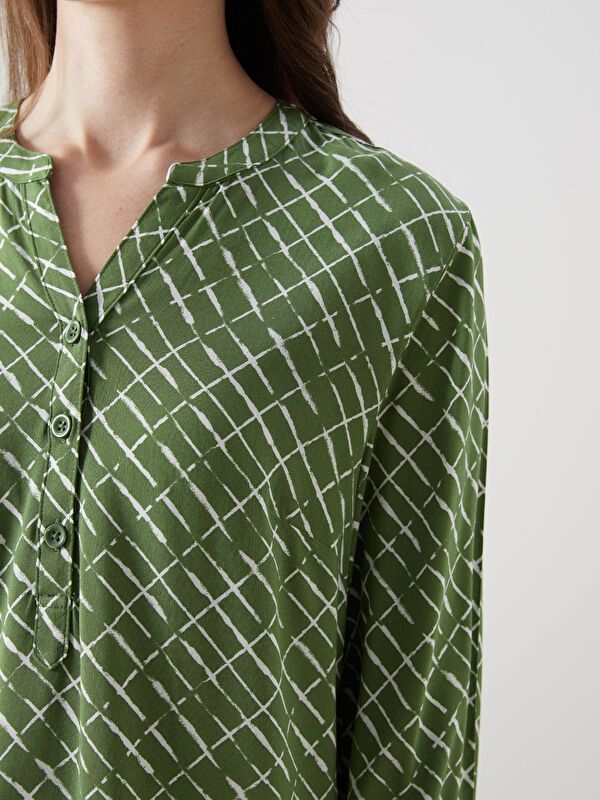 Moudda LC Waikiki - Chemise tissée imprimée cv à manches longues pour Femmes - Tunisie 3