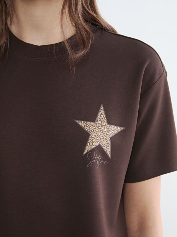 Moudda LC Waikiki - Body maternité imprimé en jersey manches courtes - Tunisie 3