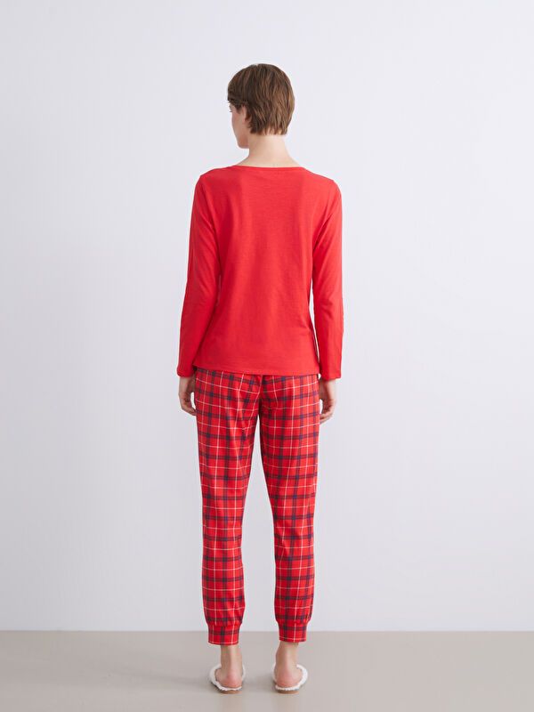 Moudda LC Waikiki - Pyjama en jersey à manches longues pour Femmes - Tunisie 4