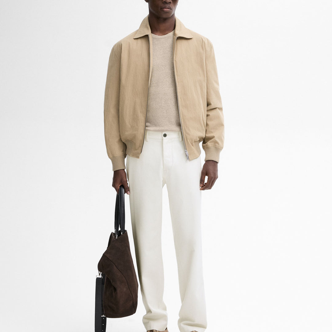 Moudda Massimo Dutti - Pantalon sergé coton coupe fuselée - Tunisie 7