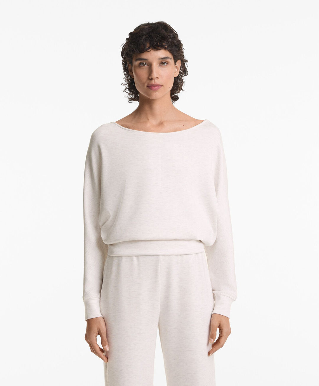 Moudda Oysho - Sweat Manches Longues Off-Shoulder - Soft Interlock - Tunisie 1