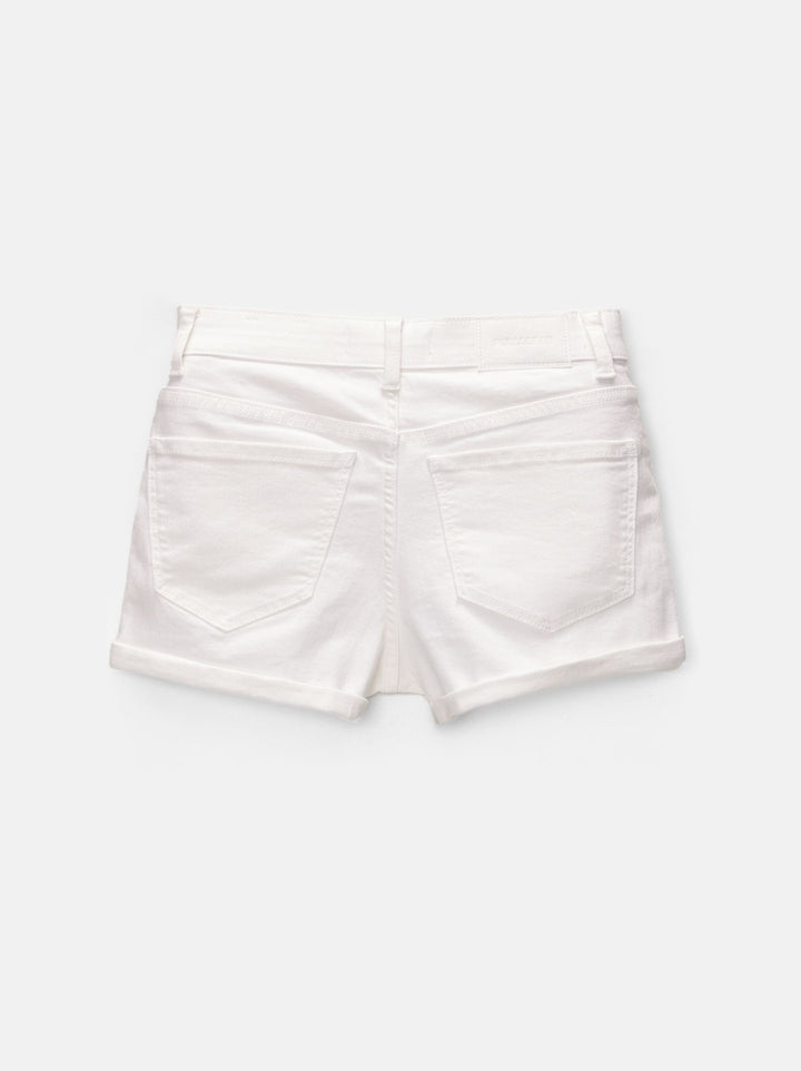 Moudda PULL & BEAR - Short Élastique Taille Moyenne Blanc - Tunisie 4