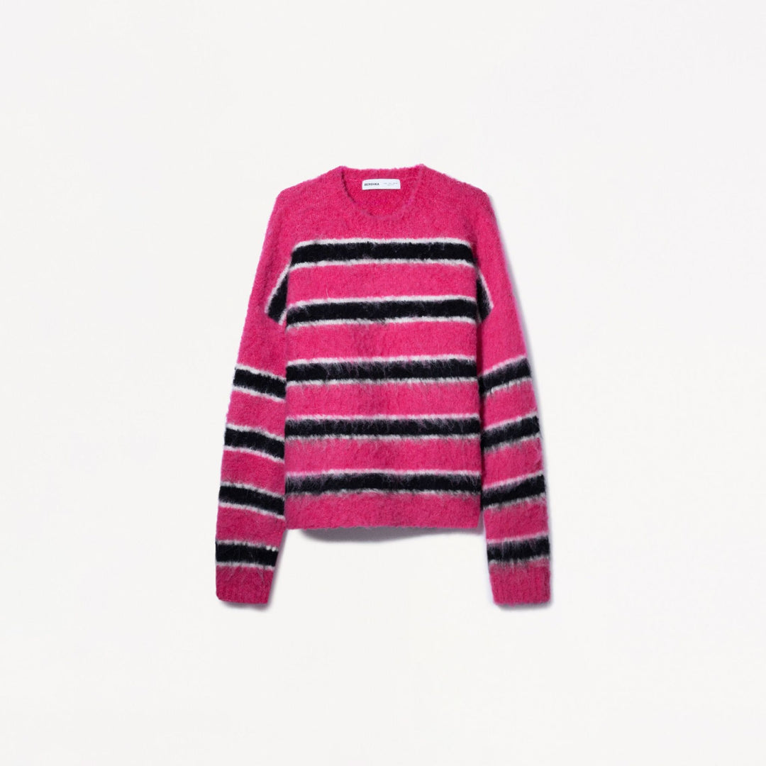 Moudda BERSHKA - Pull Boxy - Rayures Brossées - Tunisie 1