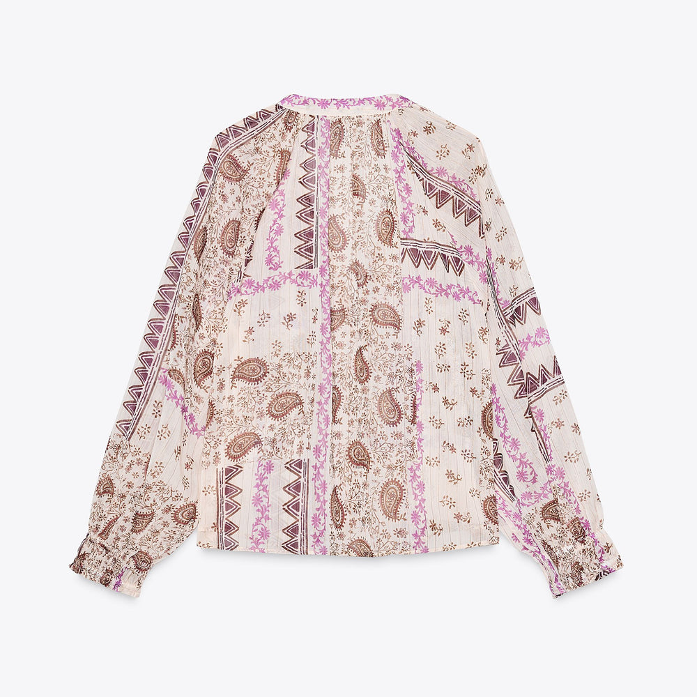 Moudda ZARA - Blouse - Patch Imprimé & Encolure Forcée - Tunisie 2