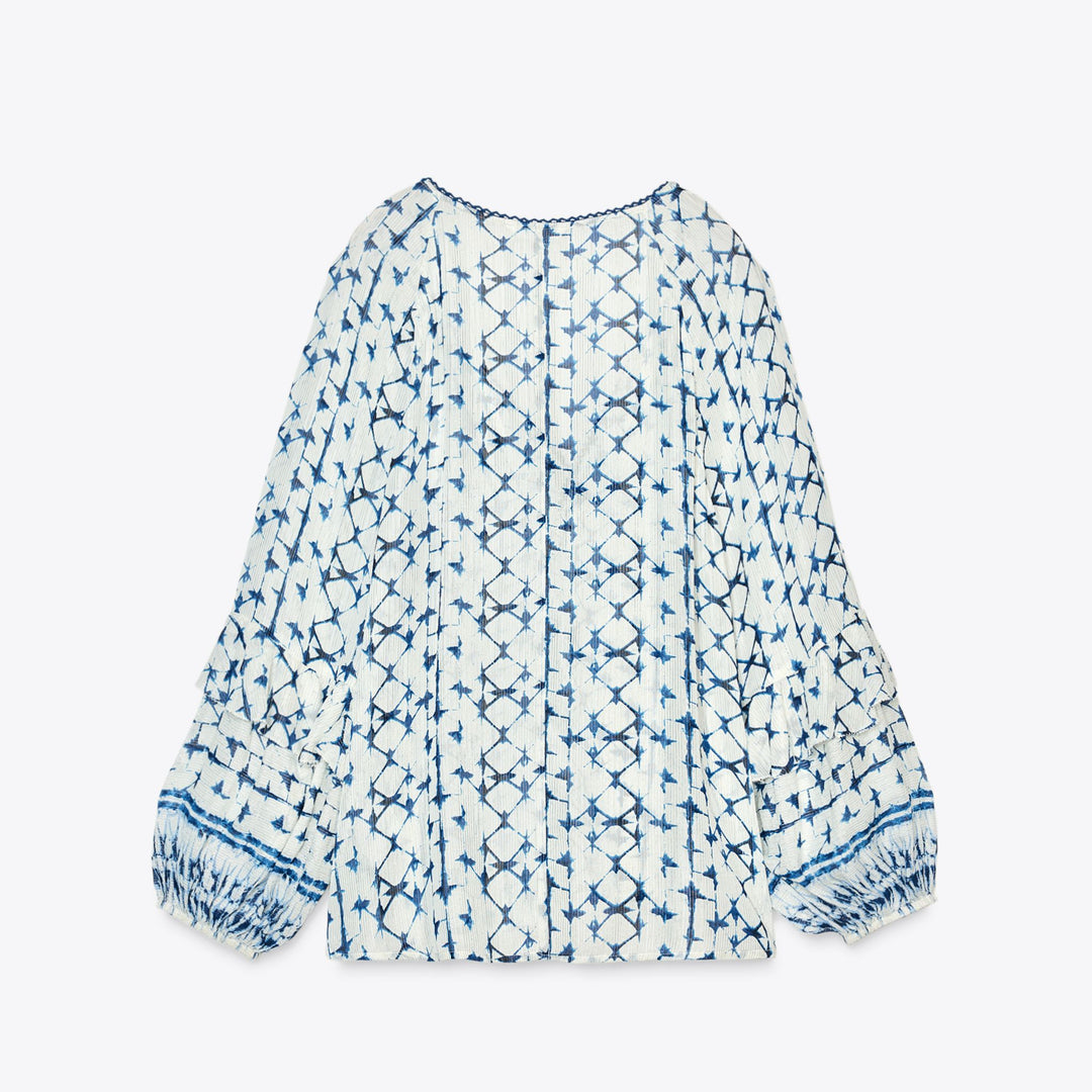 Moudda ZARA - Blouse - Fil Métallisé & Imprimé - Tunisie 2