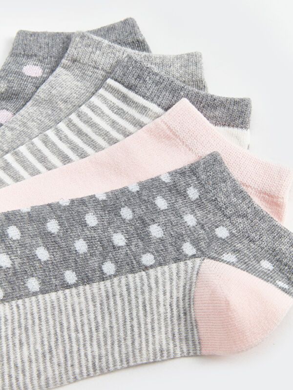 Moudda LC Waikiki - Chaussettes pour sneakers Femme Mélange de gris - Tunisie 3