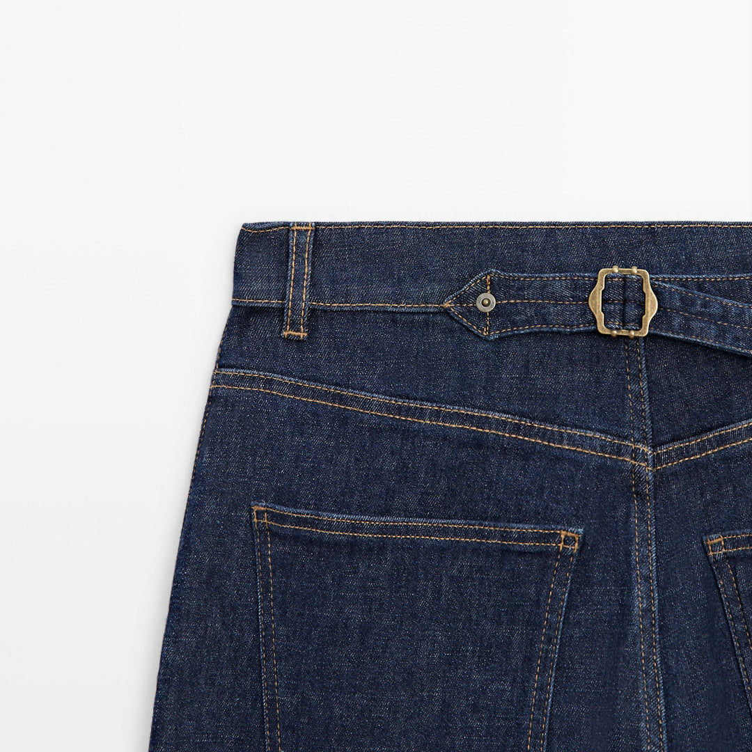 Moudda Massimo Dutti - Jean taille haute jambe large plissé - Tunisie 6