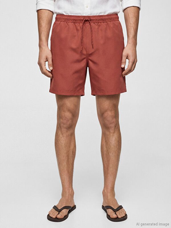 Moudda LC Waikiki - Maillot de bain pour Homme couleur Rouge terne - Tunisie 2