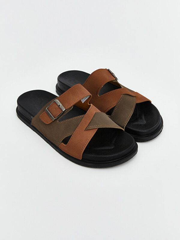 Moudda LC Waikiki - Pantoufles pour Homme couleur Marron - Tunisie 1