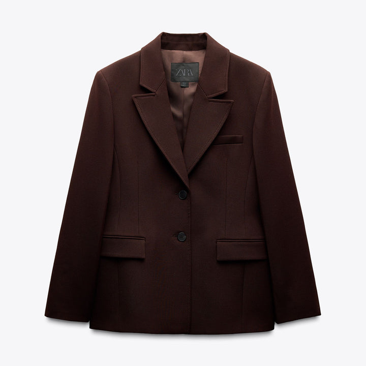 Moudda ZARA - Blazer Peplum - Marron - Tunisie 1