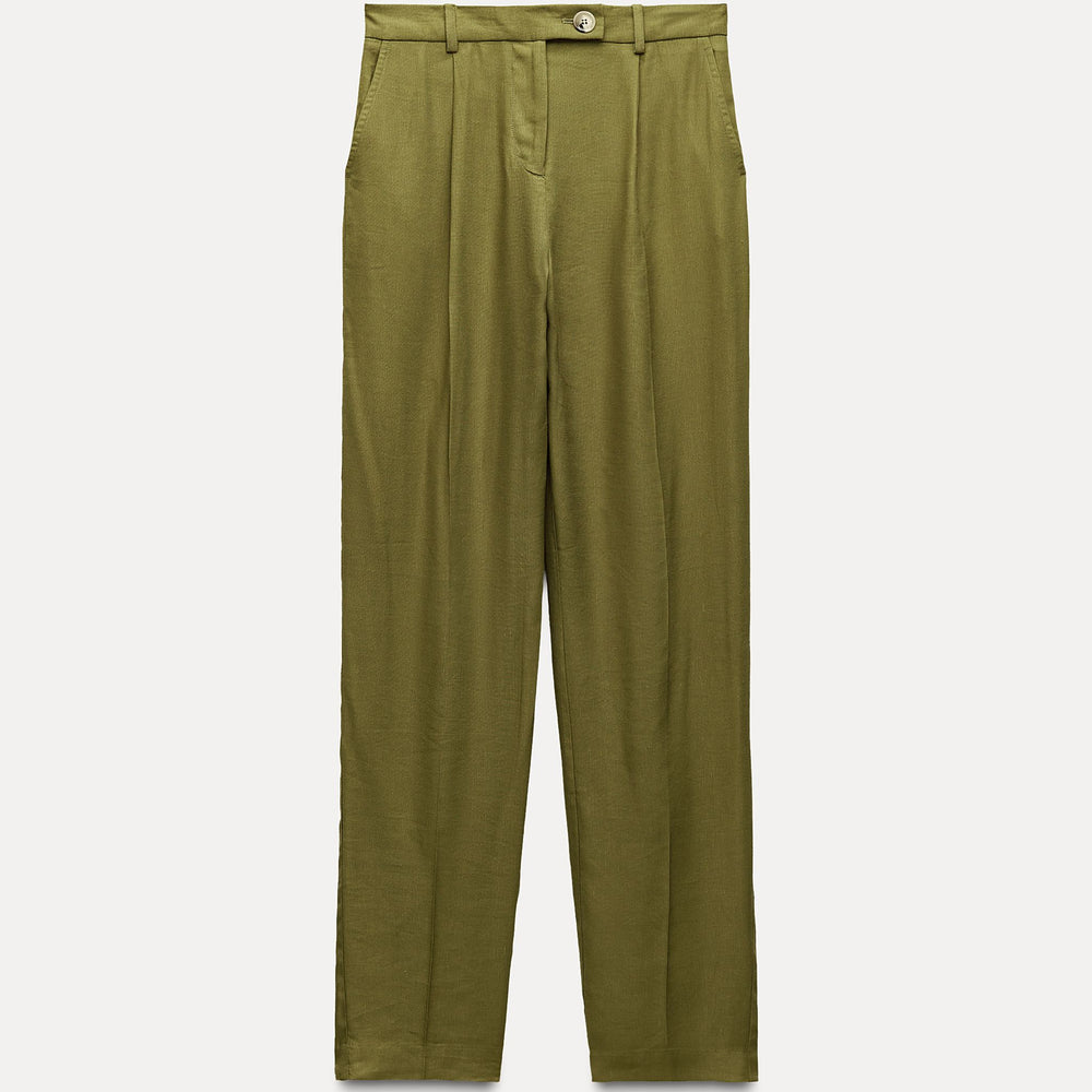Moudda ZARA - Set pantalon en lin pinces passantes bouton - Tunisie 2
