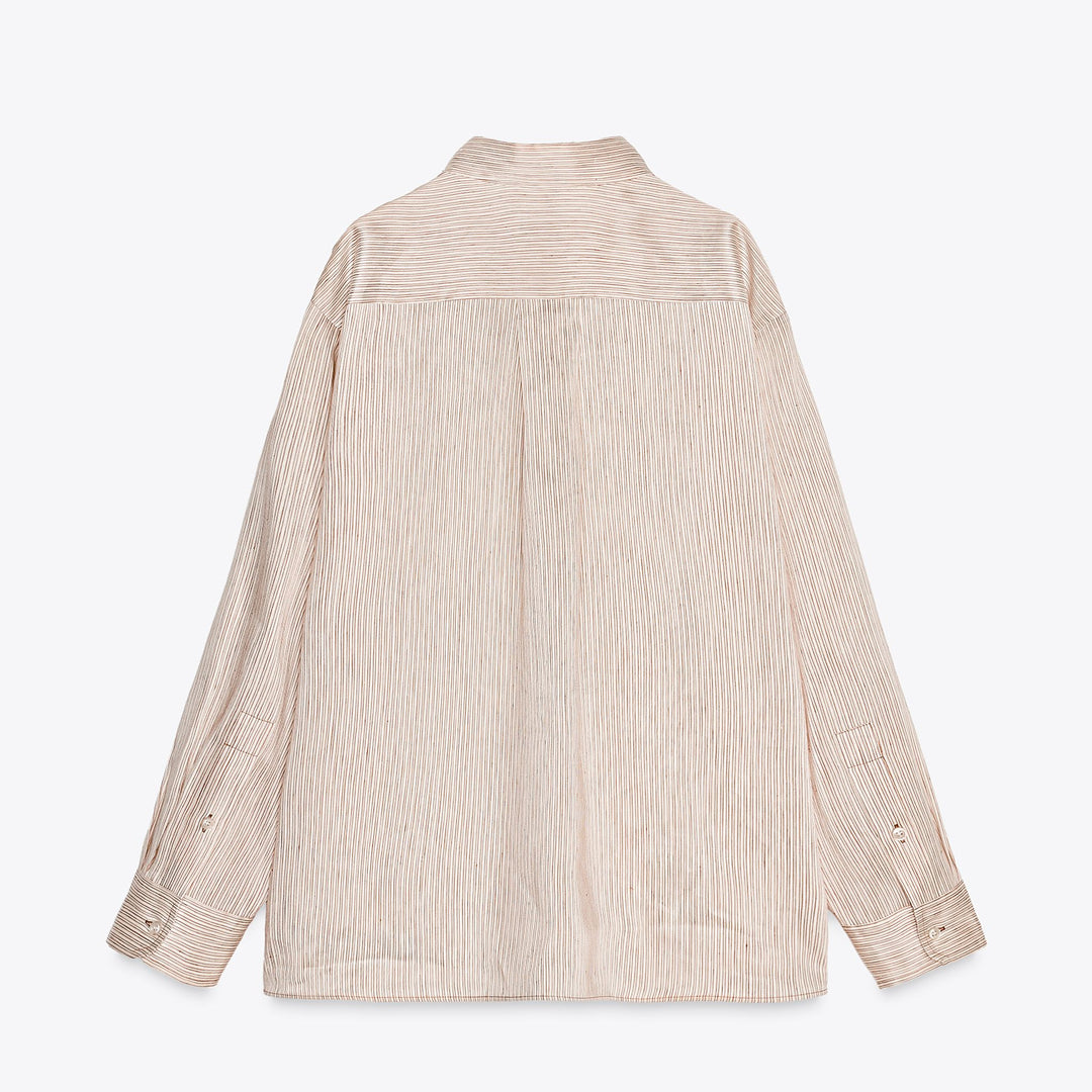 Moudda ZARA - Chemise - Rayure, Lin/Soie & Oversize - Tunisie 2