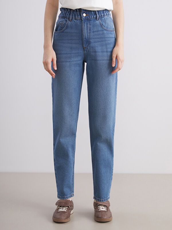 Moudda LC Waikiki - Pantalon jean tissé basique Femme Rodéo mid indigo - Tunisie 2