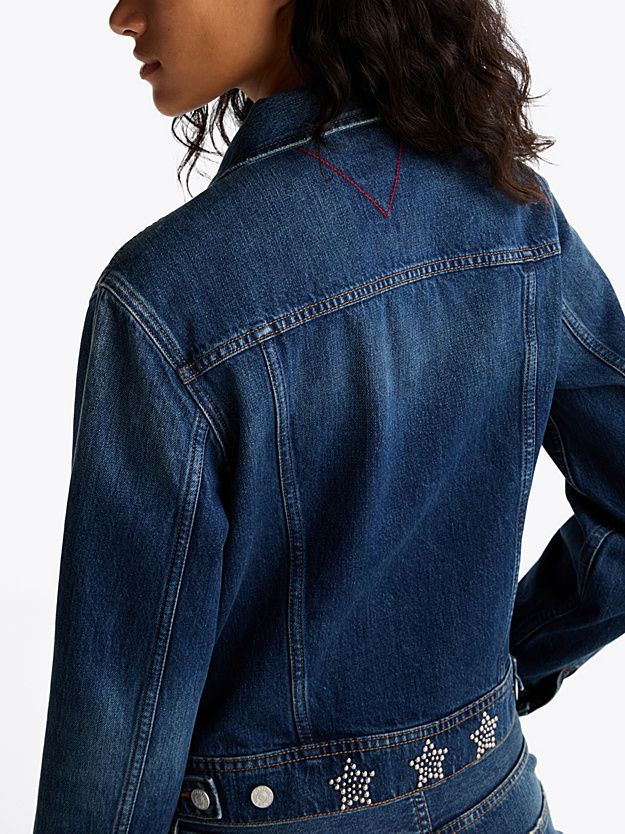 Moudda Tommy Hilfiger - Veste Camionneur En Jean À Clous Métalliques  - Tunisie 3