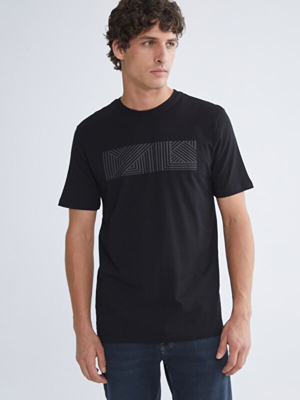 Moudda LC Waikiki - T-shirt imprimé manches courtes en jersey - Tunisie 1