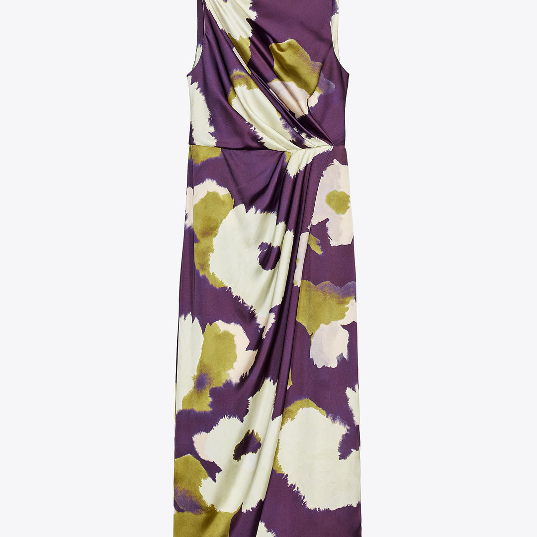 Moudda ZARA - Robe Midi Satin - Imprimé Floral & Manches Courtes - Tunisie 1