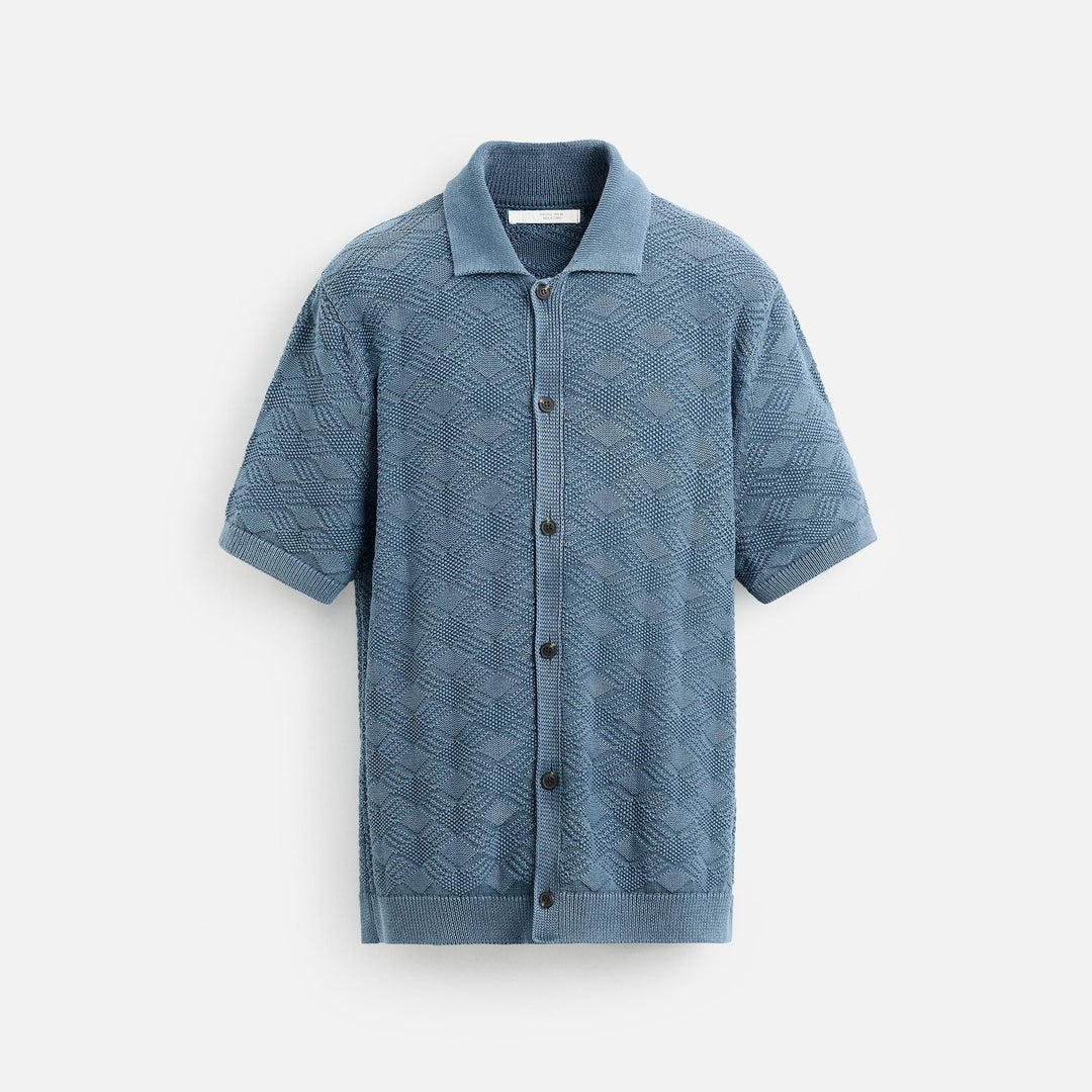 Moudda ZARA - Chemise - Structure Losange & Acid Wash - Tunisie 1
