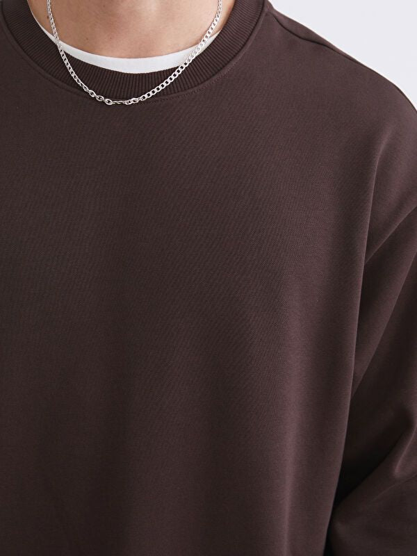 Moudda LC Waikiki - Sweatshirt en jersey Homme Brun foncé - Tunisie 3