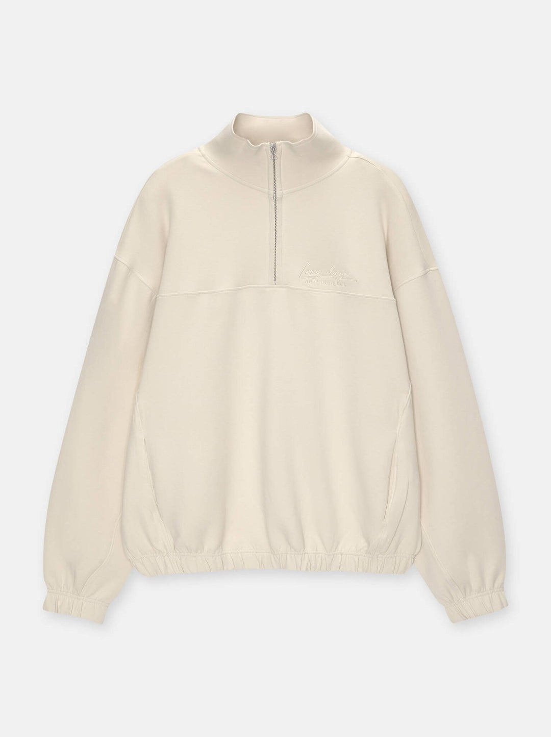 Moudda PULL & BEAR - Sweat Interlock Demi-Fermeture Brodé Black Winter - Tunisie 7