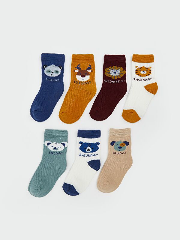 Moudda LC Waikiki - Chaussettes courtes Garçon Bleu terne - Tunisie 1