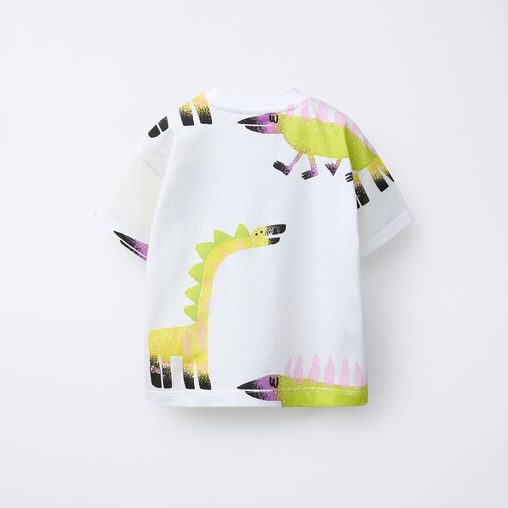 Moudda ZARA - T-Shirt Enfant - AOP Dinosaures & Yeux - Tunisie 2