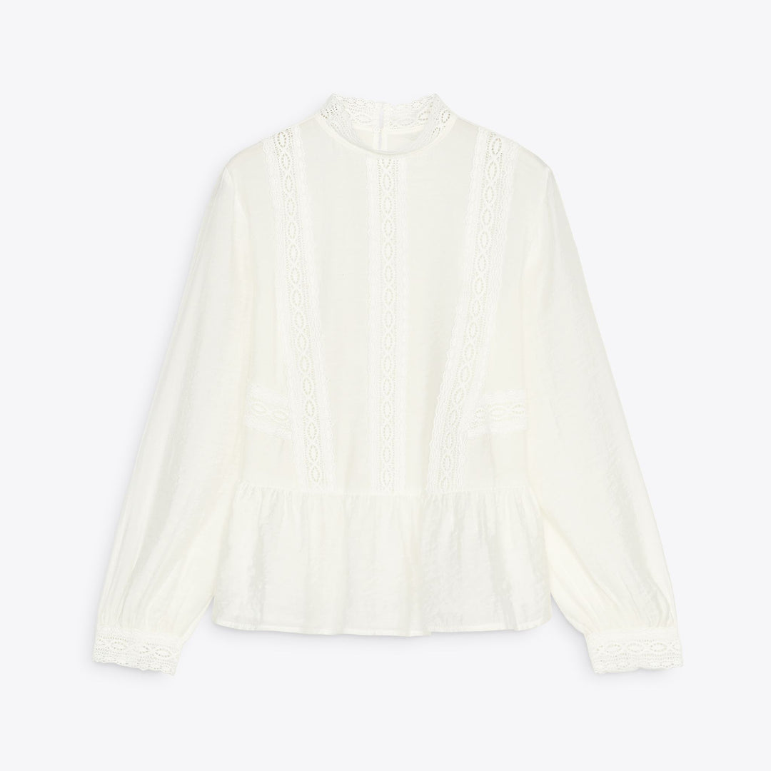 Moudda ZARA - Blouse - Col Caja & Dentelle - Tunisie 1